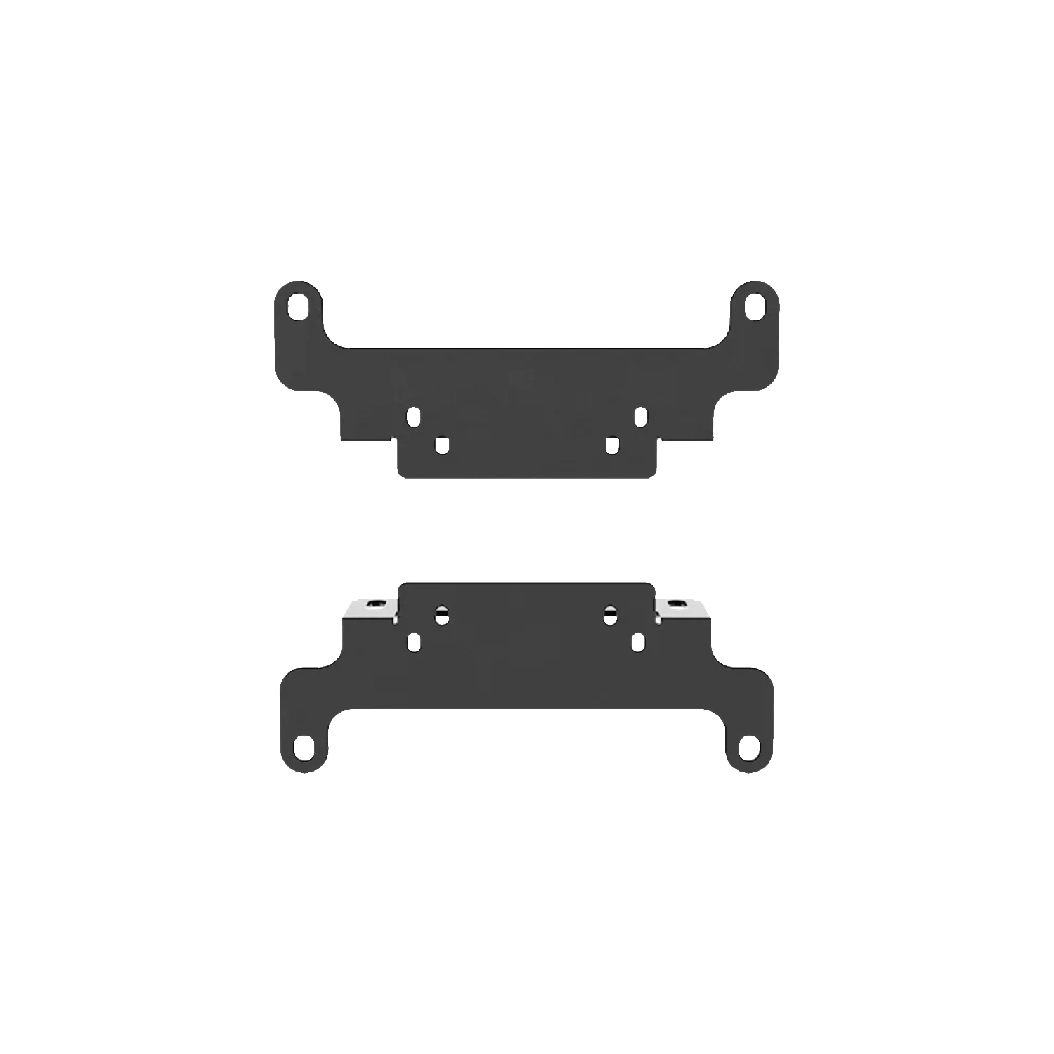 | SIMGASM VESA mount pair displayed beside the mounting components
